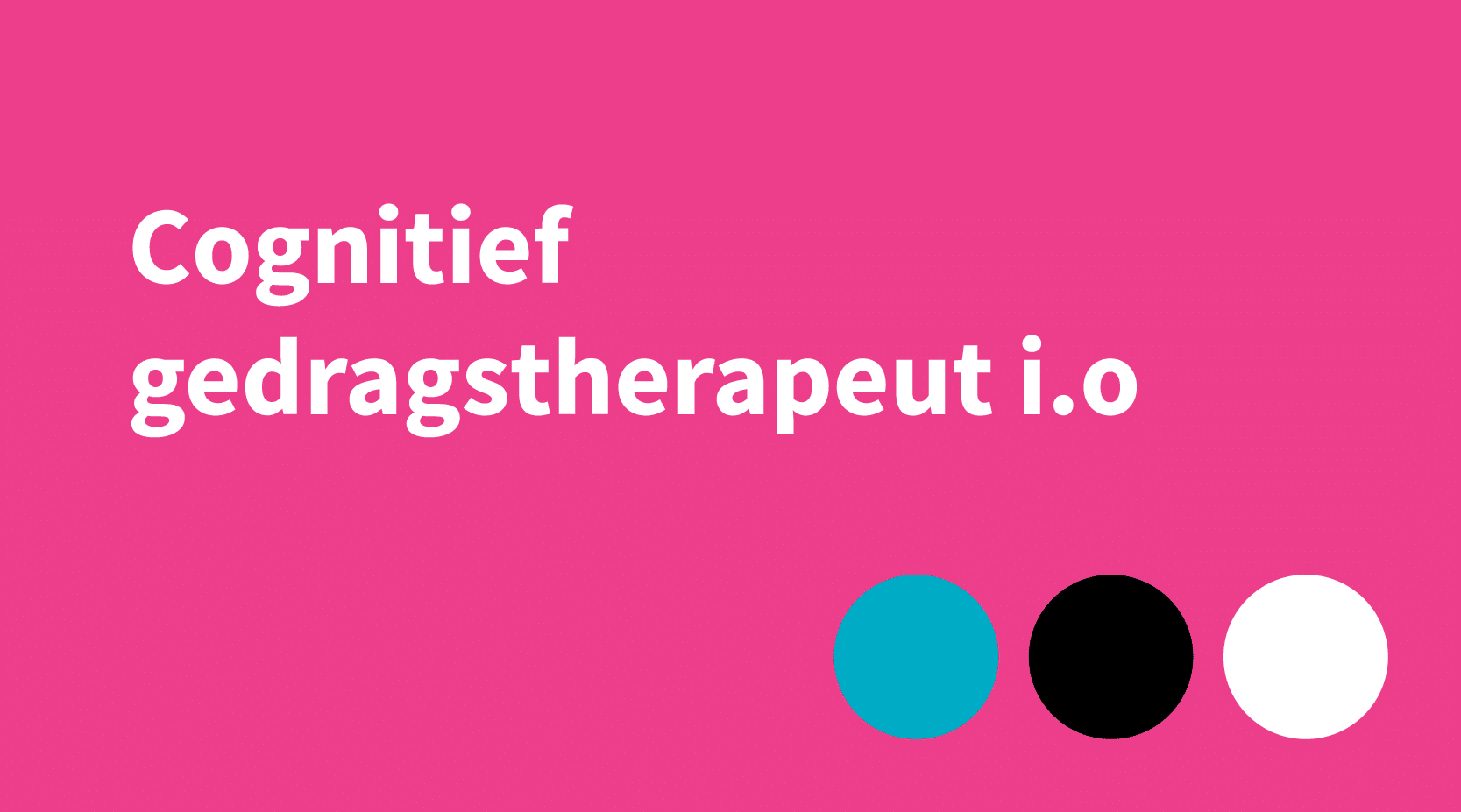 Cognitief gedragstherapeut i.o. VGCt